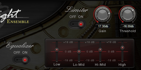 SONiVOX Eighty Eight Ensemble Review limiter and equalizer image