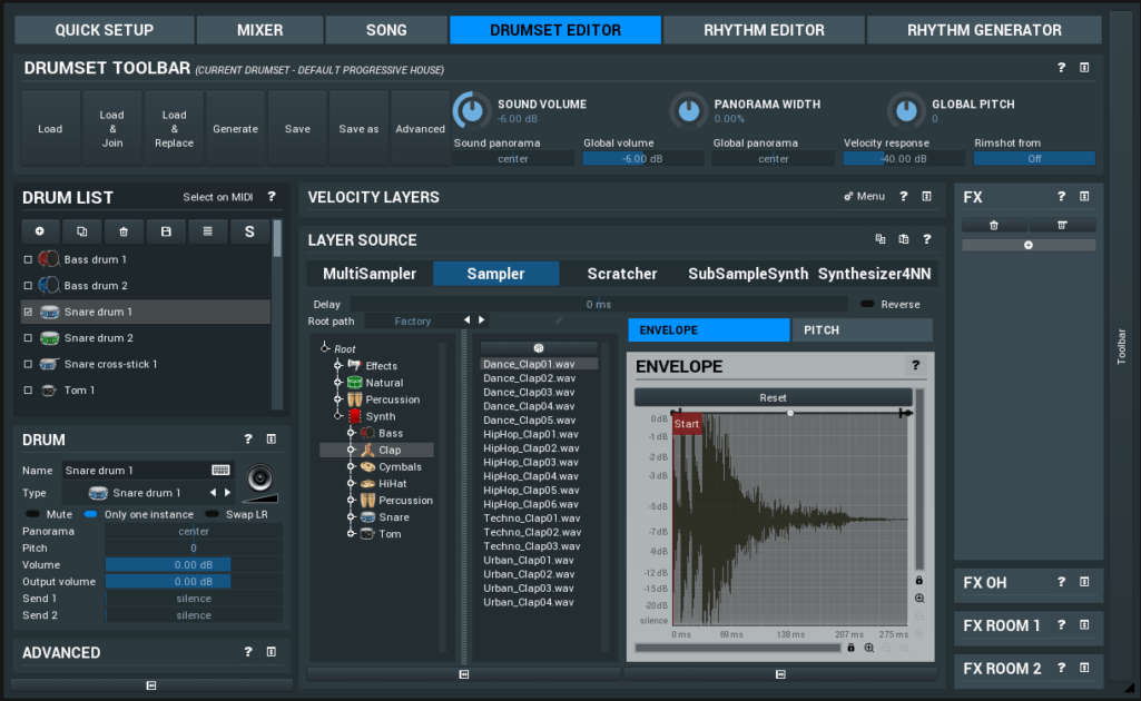 MeldaProductions MDrummer Drumset Editor